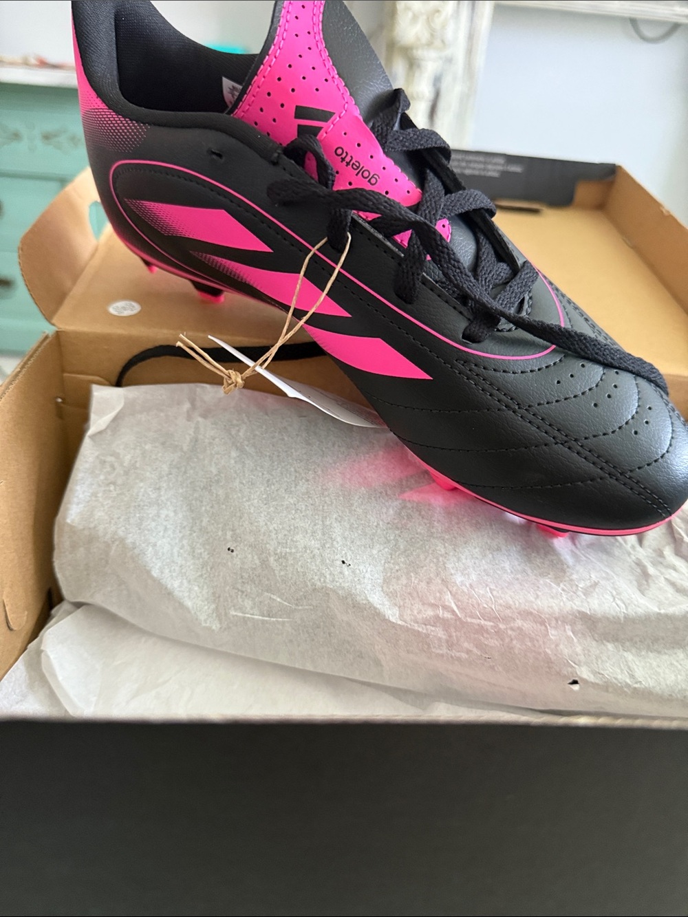 Adidas Goletto IX FG/MG J Soccer Cleats – Youth Size 6
